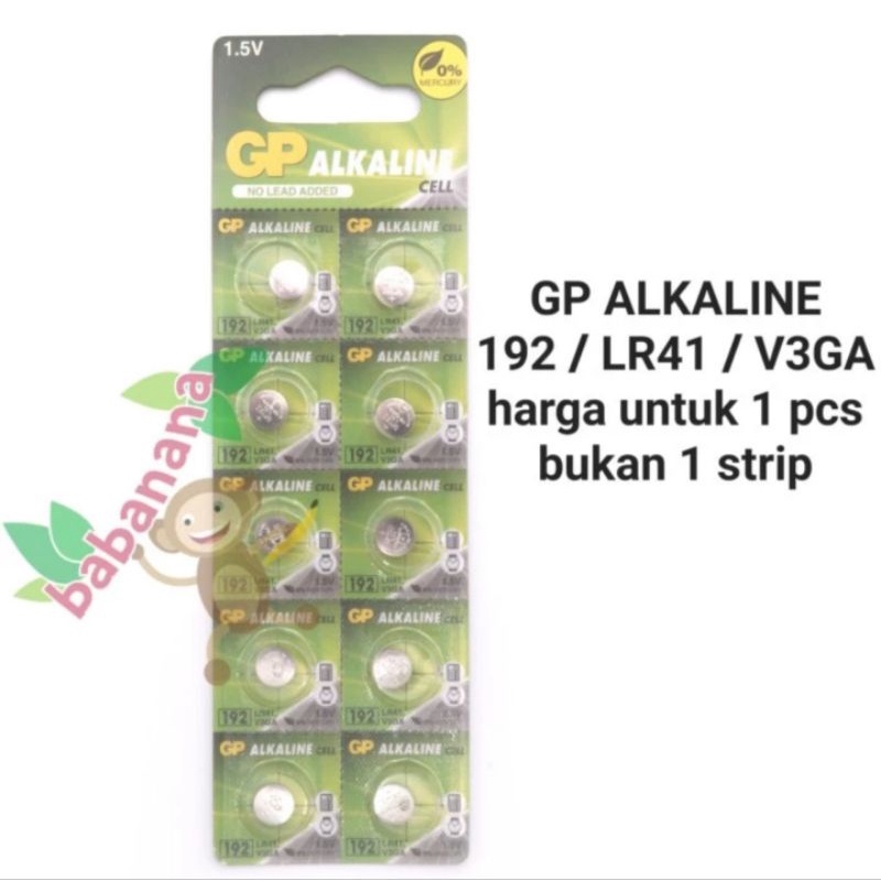 Baterai GP ALKALINE A76 LR44 V13GA battery kancing button remote jam