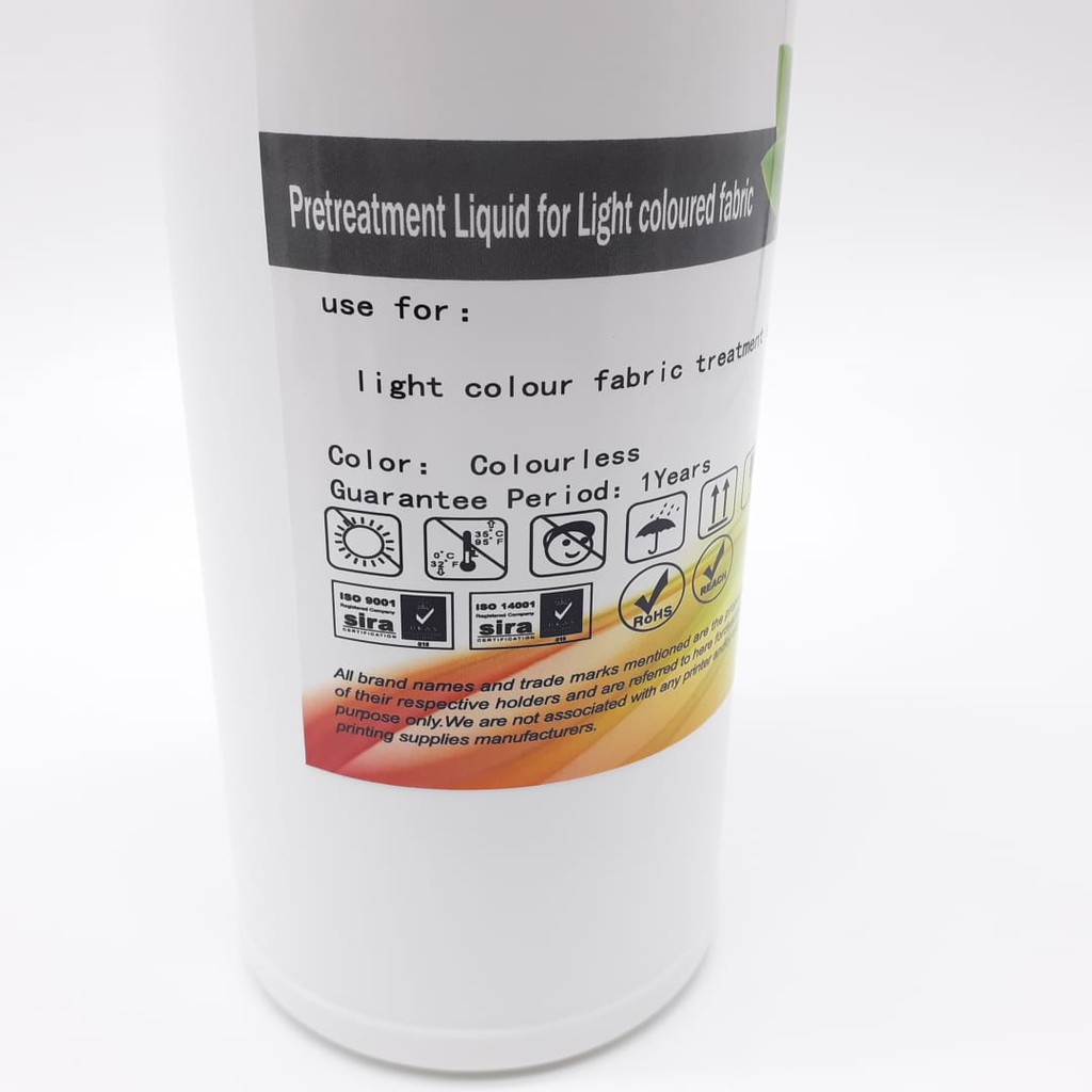 Pretreatment DTG Light Color Premium Coating Kaos Dasar Terang 1000ml Original JAPAN