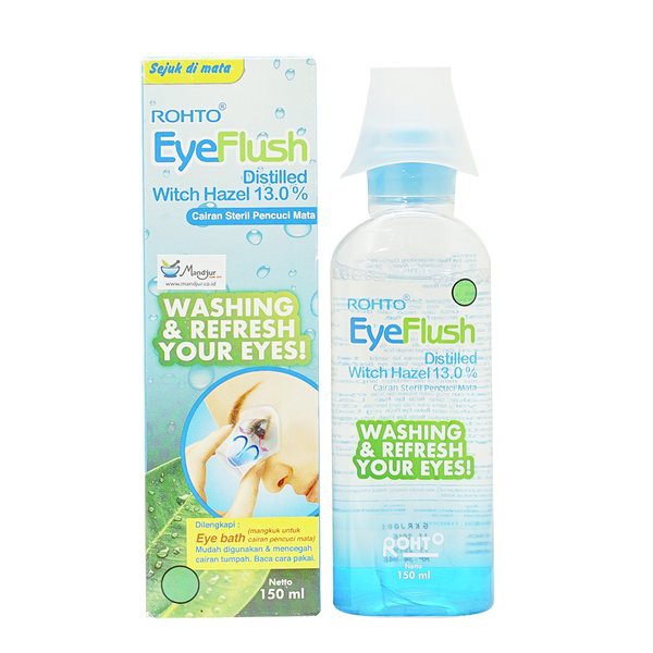 ROHTO EYE FLUSH CAIRAN STERIL PENCUCI MATA 150 ML