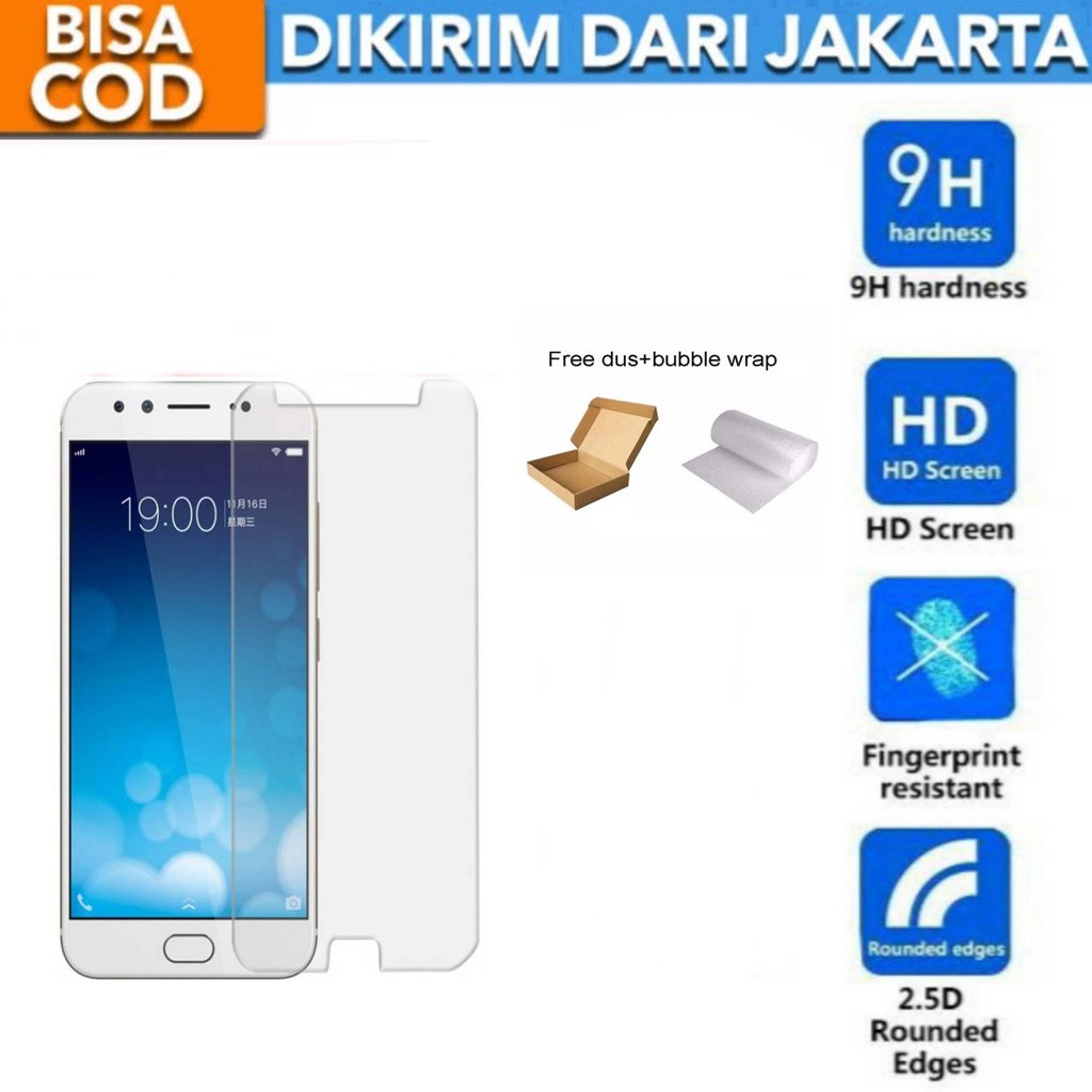 Vivo V5 Plus Tempered Glass Screen Protector Anti Gores