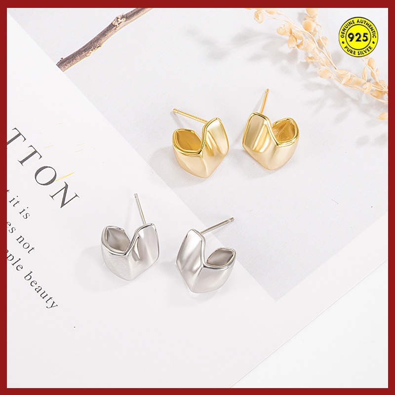 Anting Tusuk Sterling Silver 925 Desain Origami U1021