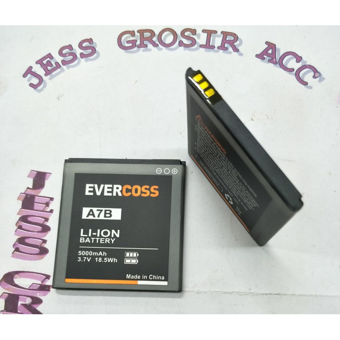 Baterai Battery Evercross Evercoss Cross A7B Double Power 5000Mah - Hitam