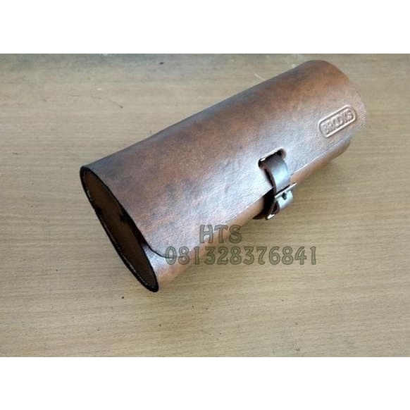 Aksesoris Sepeda - Tas Sadel Sepeda London Taxi Kulit Asli - Tas Jok Sepeda London Taxi -