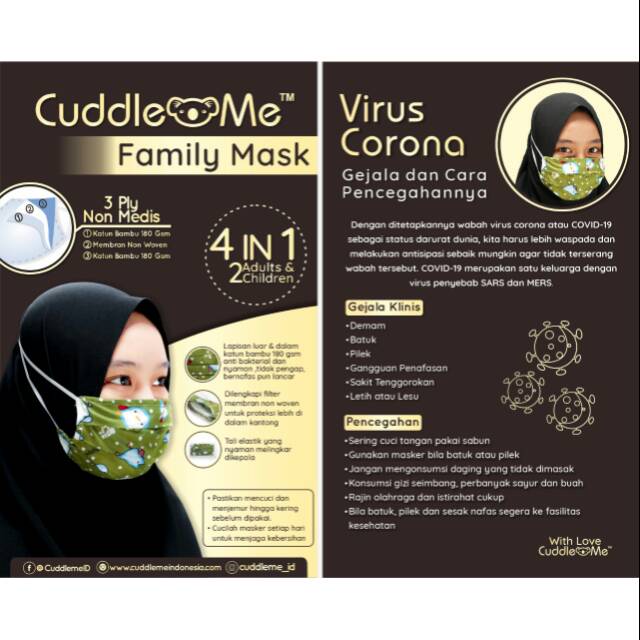MASKER CUDDLEME - CUDDLEME FAMILY MASK