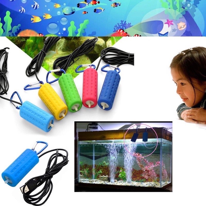 Aerator Power Bank Aaerator usb airpump pompa udara aquarium aerator portable pancing