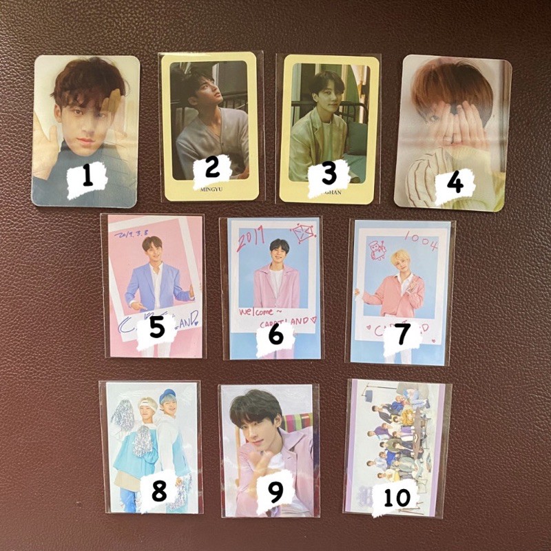 PHOTOCARD TRADING CARD SEVENTEEN MINGYU WONWOO JEONGHAN OTR DIRCUT CARATLAND OT13
