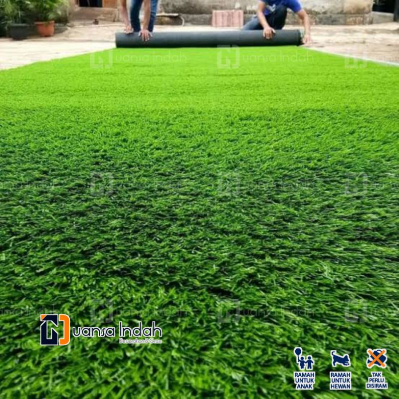 RUMPUT SINTETIS SWISS PREMIUM UKURAN 1x9 METER