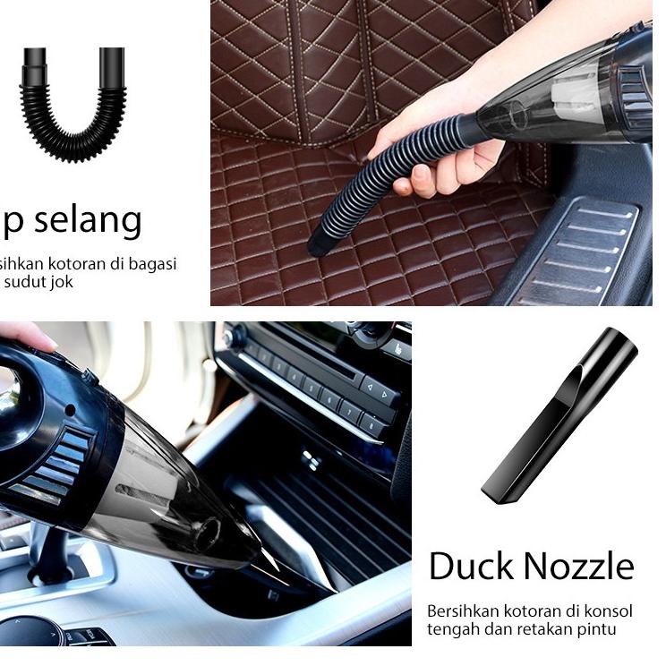 Produk Update Mobeo Penyedot Debu Mobil Praktis dan Serbaguna / Car Mini Vacuum Cleaner