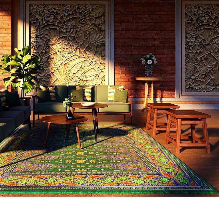 ☞ KARPET OSTRICH Tikar Piknik / Permadani Bisa Lipat/ Turki / Karpet Lantai Ruang Tamu 190 x 240 CM