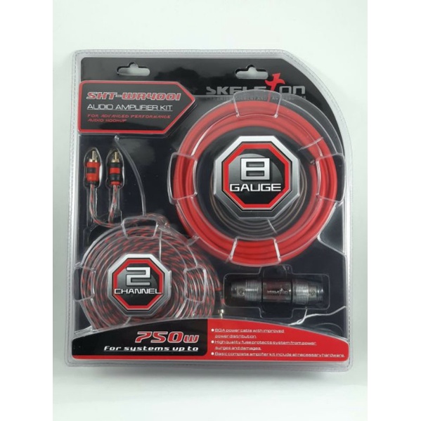 Cable audio mobil kit - kabel audio set - skeleton kabel power set - cable audio amplifier