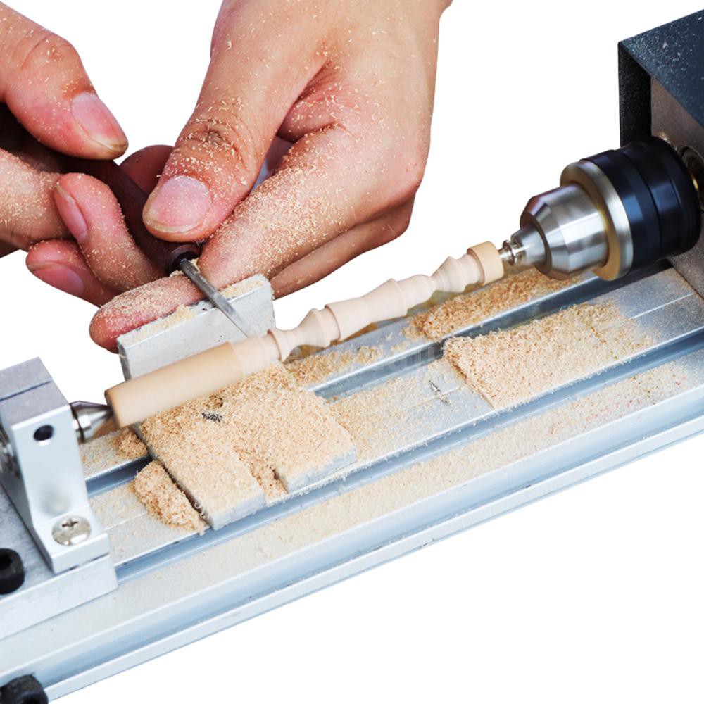 Kkmoon Mini Lathe Beads Polisher Machine Woodworking Craft Diy Rotary Tool Universal Set Us Plug,Knife Sharpener Machine