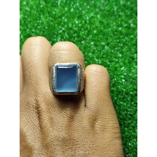 akik Yaman Ahmar biru