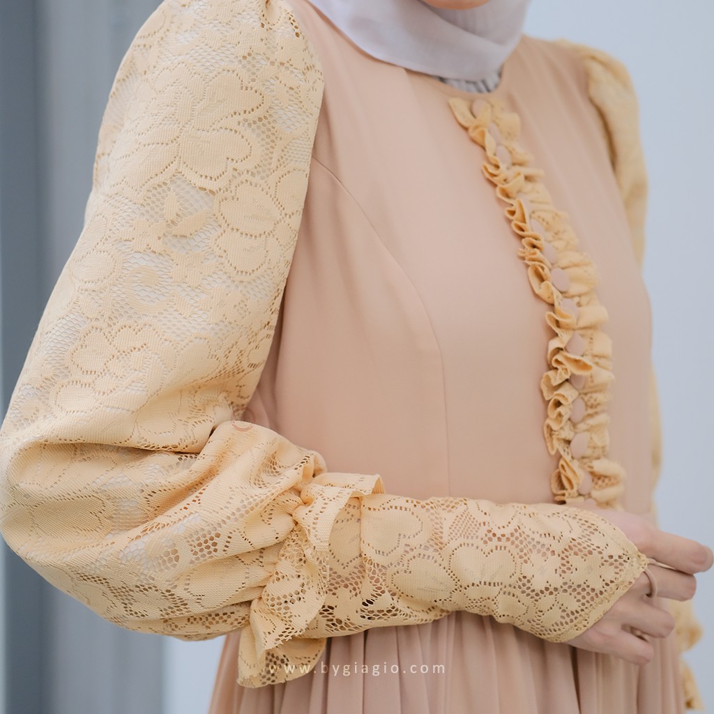 CAMILIA DRESS BYGIAGIO gaun kondangan dress akad simple gaun wedding pernikahan baju muslim putih dress lamaran elegan pakaian wanita pesta elegan fashion korea dres lebaran cantik anggun mewah nyaman gaun vintage fashion dress bahan baby doll lace furing