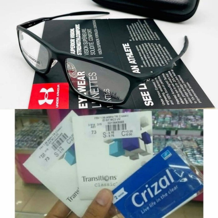 Kacamata Minus Pria - Kacamata Pria Minus/Clylinder Lensa Gia Transition Clasic Original