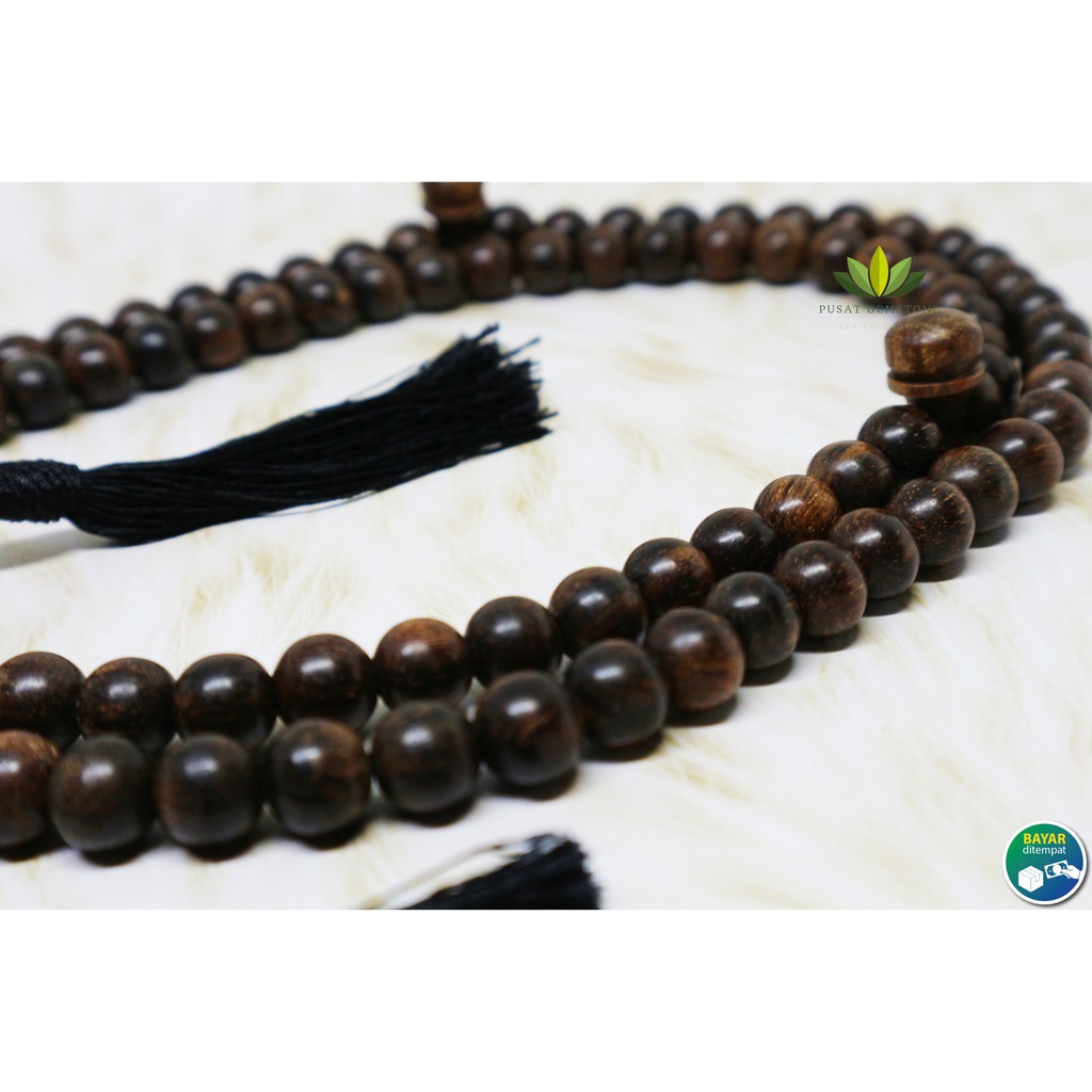 Tasbih Kayu Galih Asem 8 mm Natural