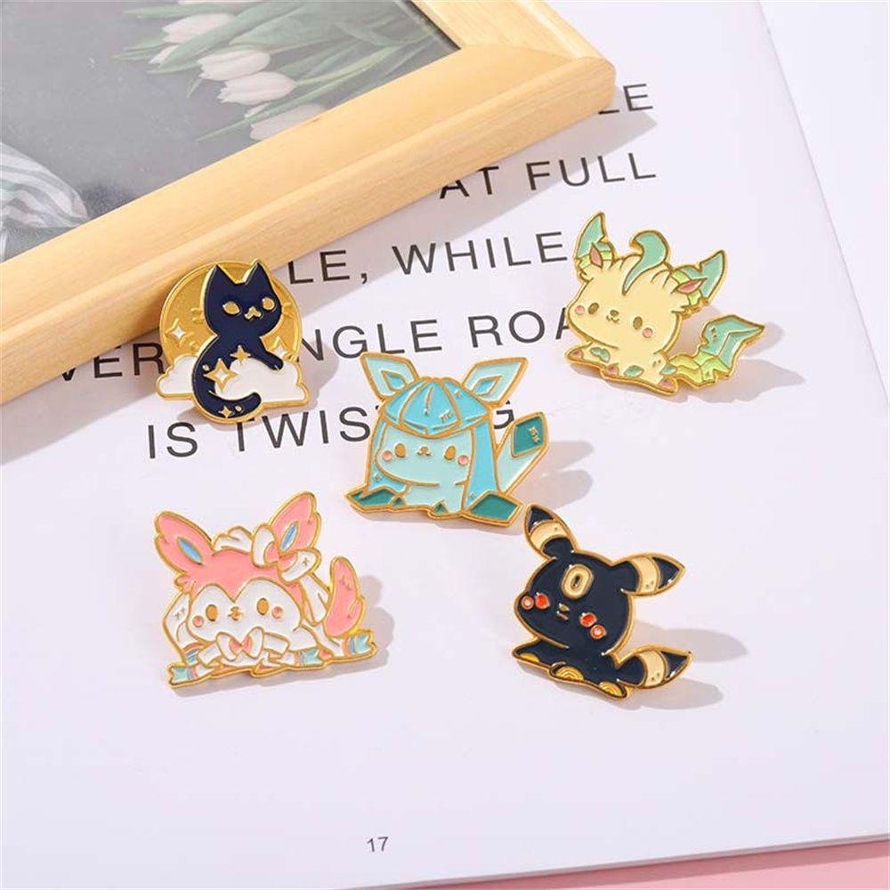 Quinton Eevee Bros Anime Animasi Keliling Ransel Badge Pakaian Kartun Cosplay Badge