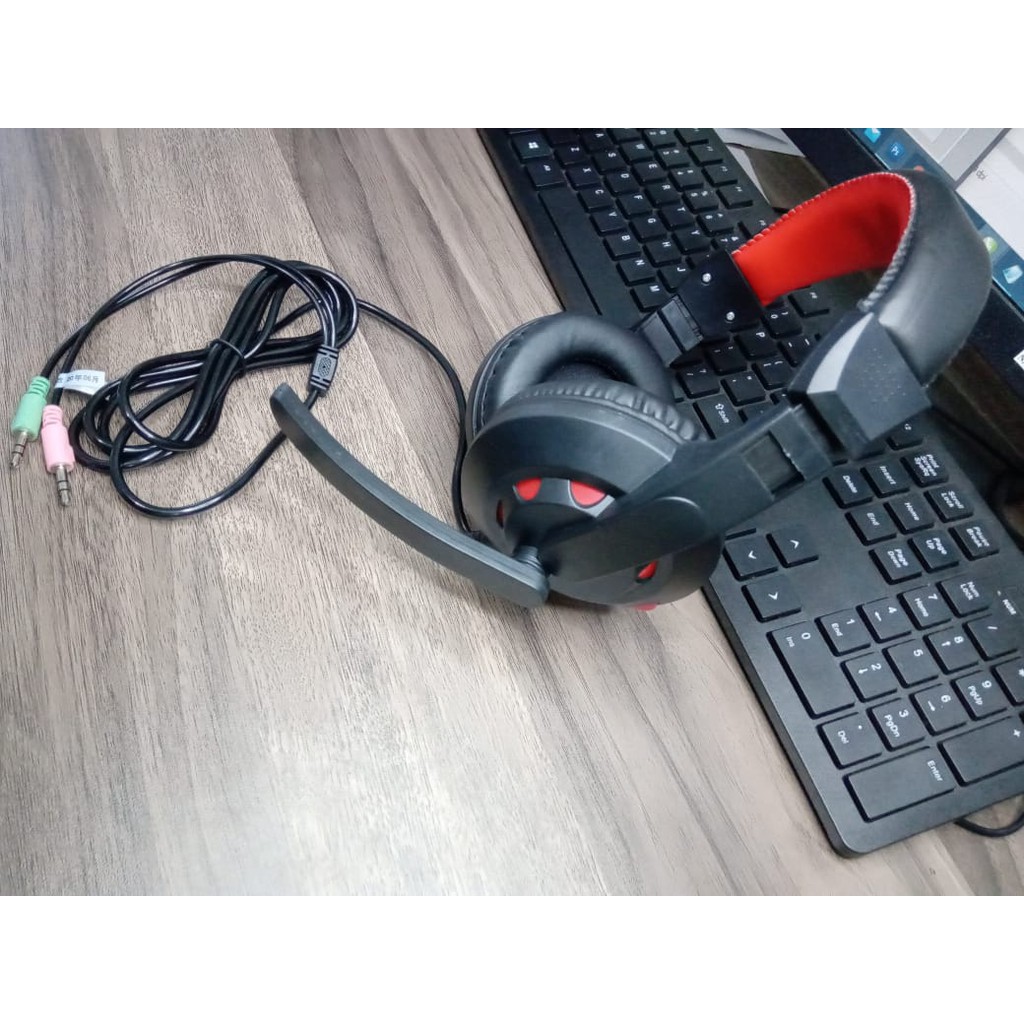 HEADSET HEADPHONE EARPHONE DJ GAMING A65 PLUS MIC