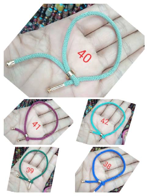 Gelang tali china korea keberuntungan/gelang tali serut