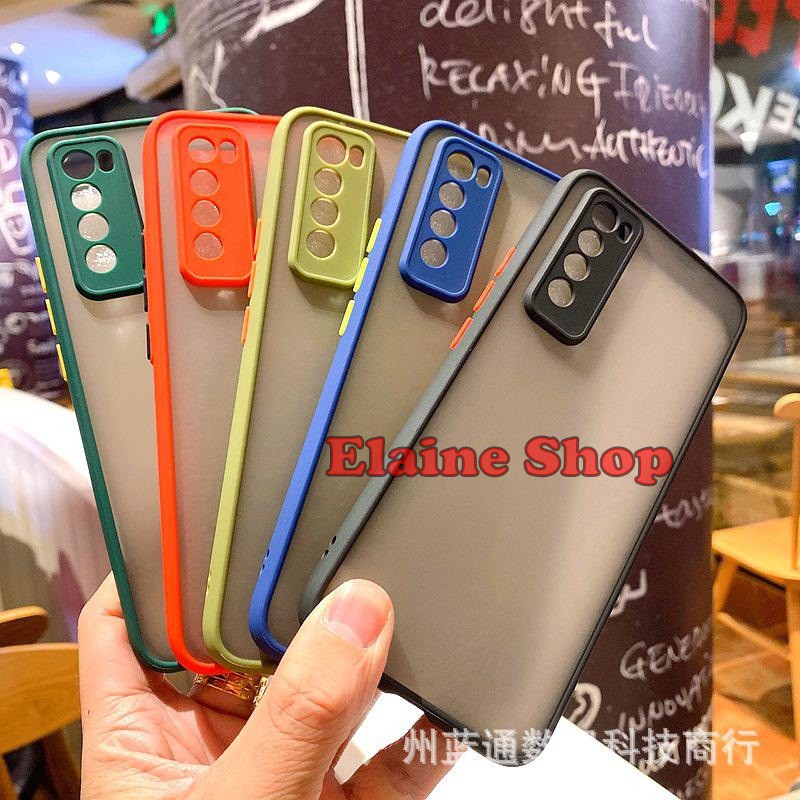 XIAOMI Poco X3 NFC POCO M3 Case Dove Kamera Matte Transparan Slim Fuze Macaron Hard Tempered Glass