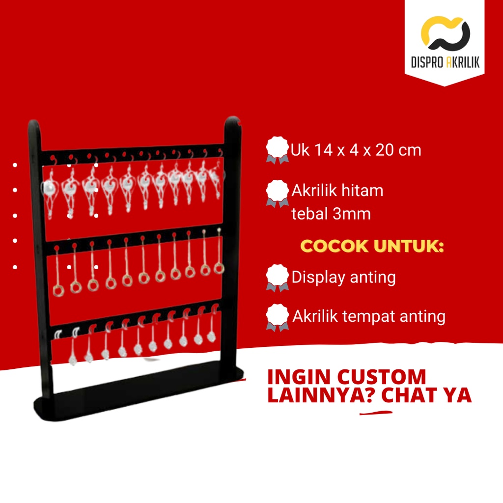 Display anting / Display anting akrilik / Tempat anting A003