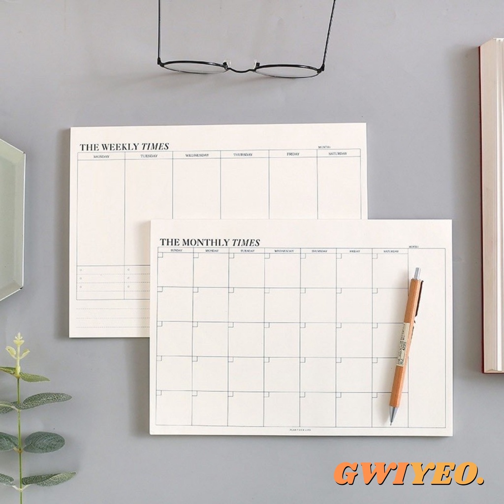 

Planner Notepad Tear Weekly Memopad Journal Jurnal Mingguan Catatan Kantor Sekolah