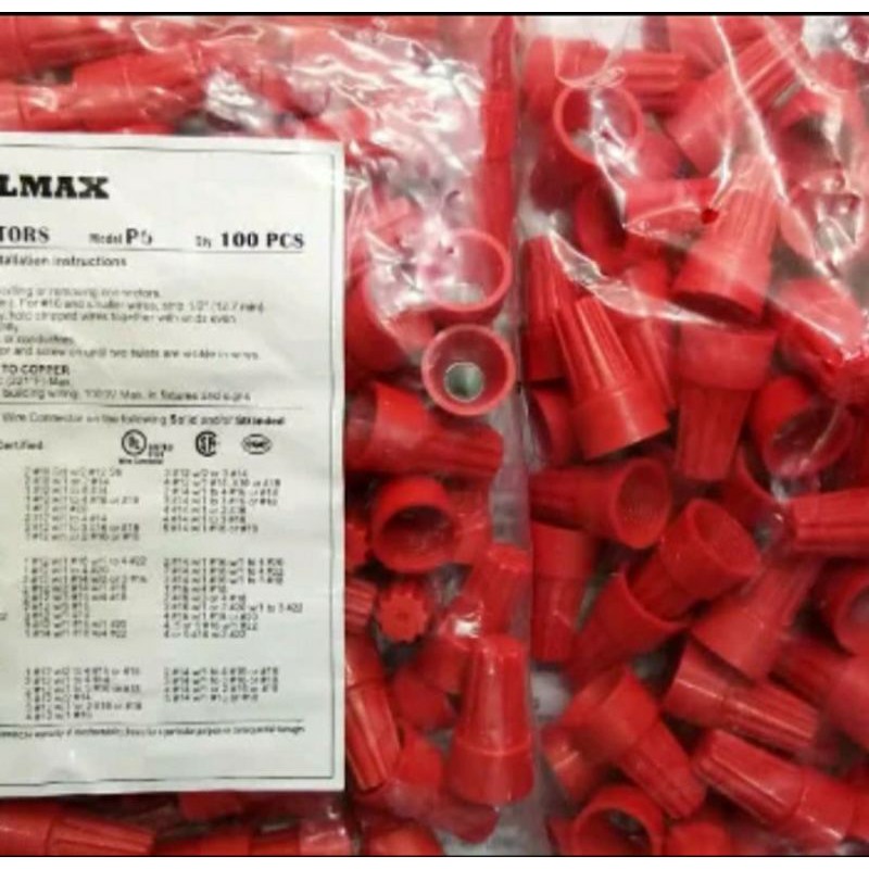 Lasdop 6mm warna Merah @100pcs