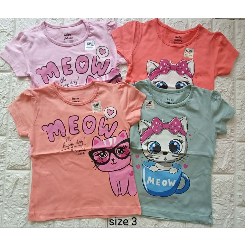 KAOS ANAK  BABY VICTORY UNISEX SIZE 1-4 TAHUN