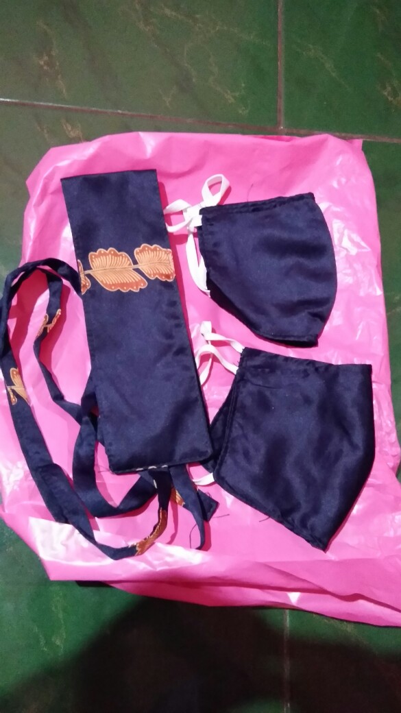 Couple Gamis Etnik Sutera Premium Asli Batik Solo Original Busui Dan Kemeja Free Masker