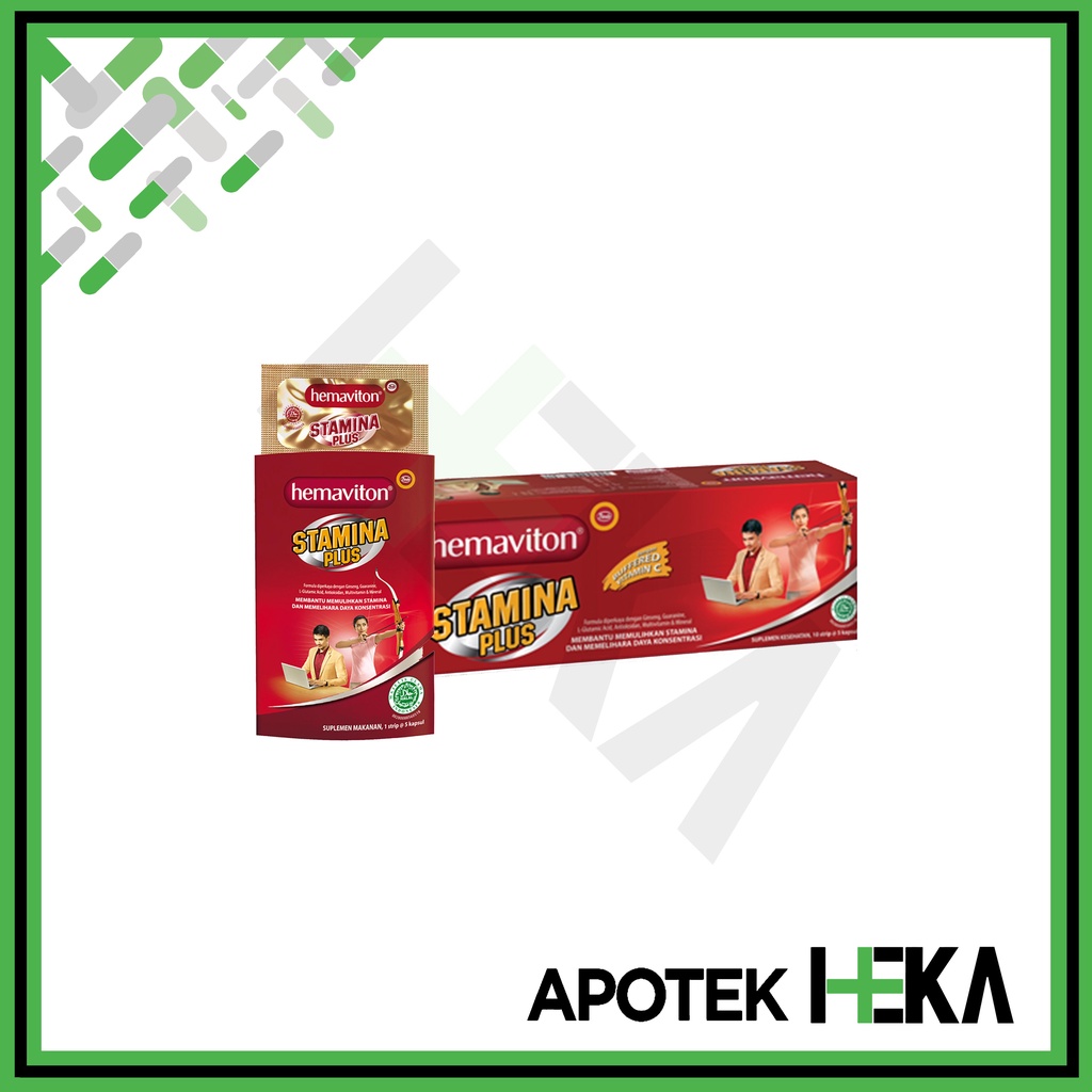 Hemaviton Stamina Plus Box 10x5 Kapsul Sleeve Suplemen Multivitamin (SEMARANG)