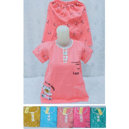 baju tidur 3/4 tanggung tessa Ld 90-4