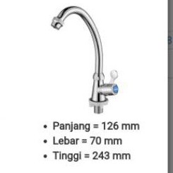 Kran Dapur Type V 634 T ONDA 1/2 inch