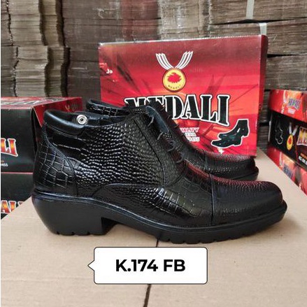 Sepatu kulit pria PDH semi boots polri TNI security guard PNS sepatu Kerja formal Tampil lebih keren