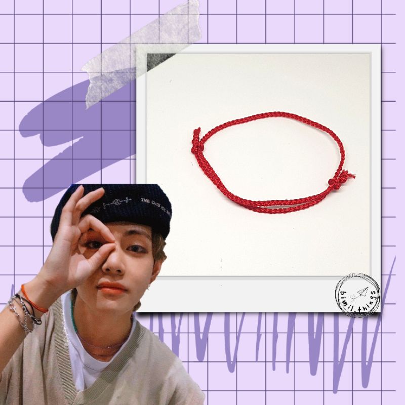 BTS V Inspired Bracelet | KIM TAEHYUNG Bracelet | Gelang Tali | Idol Bracelet | Korean Bracelet | Ge