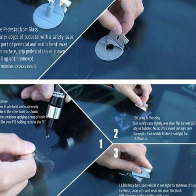 LEM KACA MOBIL ANTI RETAK WINDSHIELD REPAIR KIT [SWEETSPACE]