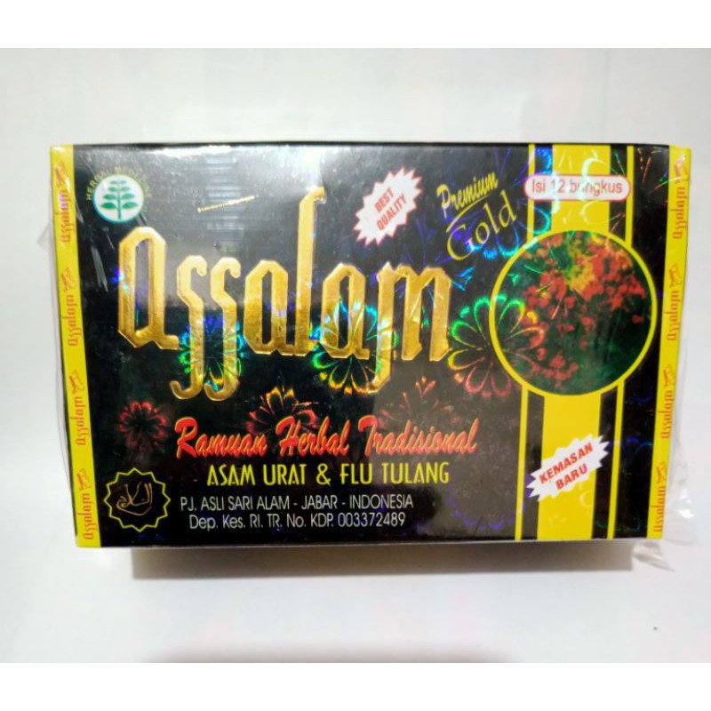 Bisa COD Assalam Premium gold kapsul Box Obat Diabetes jamu Herbal Obat Asam Urat dan Flu Tulang