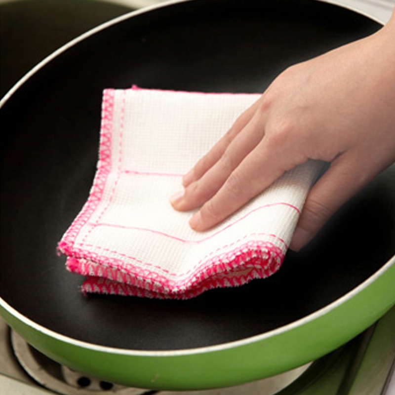 Handuk Piring Microfiber Tahan Minyak Baru / Kain Pembersih Serbaguna Dapur