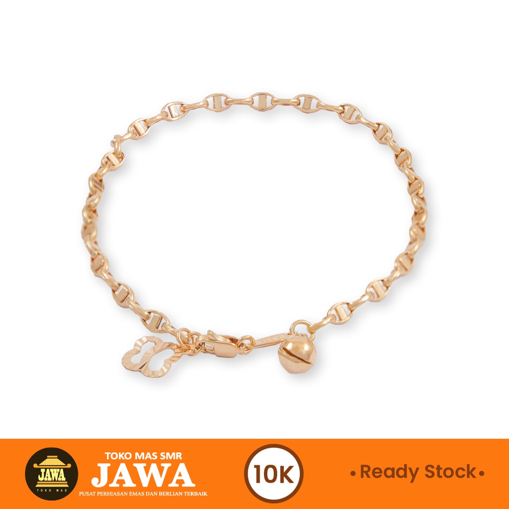 Gelang Bracelet Emas Omega 2 Mainan Kadar 10 Karat Toko Mas Jawa