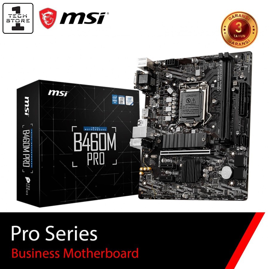 Motherboard MSI B460M Pro |Intel Socket LGA 1200|DDR4|Turbo M.2