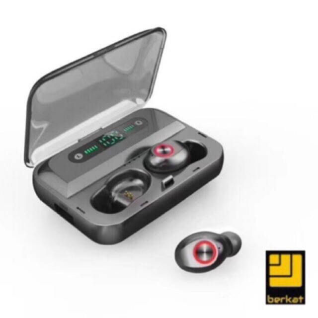 Headset Bluetooth LED Wireless Earbuds Tipe TWS F9