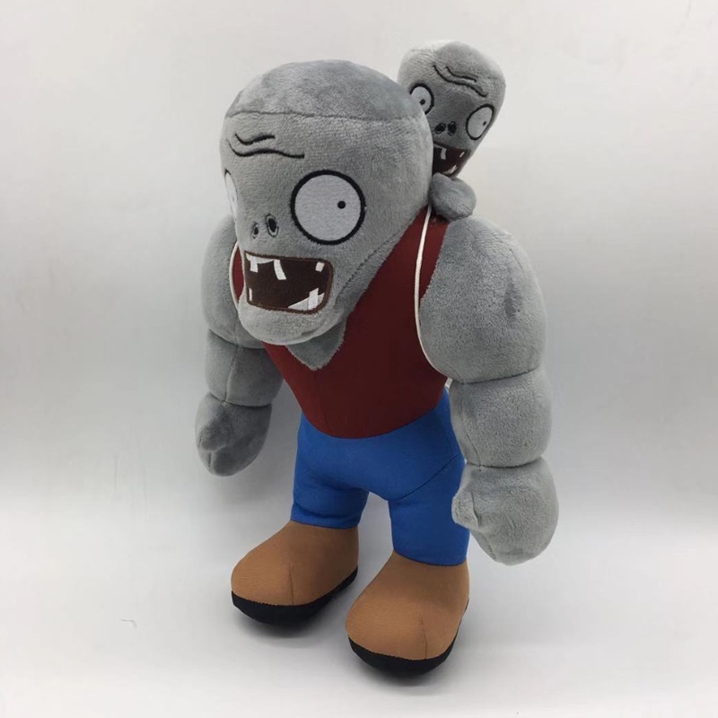 30cm Cartoon Plant VS Gargantuar Zombie Plush Toys PVZ Gargantuar Plush Soft Stuffed Toys Doll Gifts For Kids Children