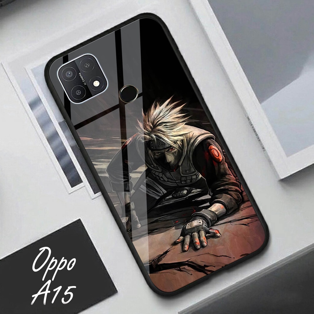 Softcase Glass Kaca OPPO A15 - Case Hp Pelindung Handphone OPPO A15 [A60].