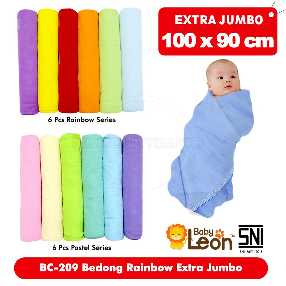 Bedong Bayi Polos Rainbow Pastel Tone Earth BABY LEON (PREMIUM) BABY STAR (STANDARD) Isi 6 Pcs [BC-209 100x90 cm] [BC-210 90x80 cm] Bedong Bayi BCS-9106 BCS-8106 Katun Selimut Bayi Bedong Bayi Bedong Alas Tidur Bayi Perlengkapan Bayi Baru Lahir