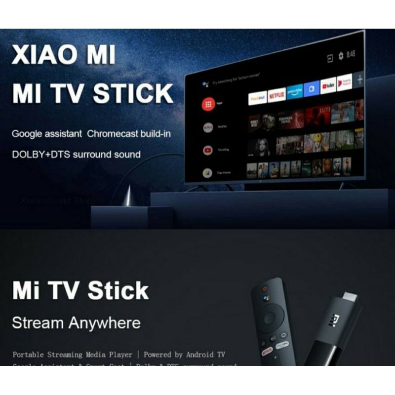 A.Mi XIAOMI ANDROID  TV STICK ALTERNATIF BOX S TERBARU MURAH