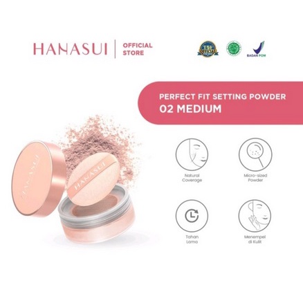 ✨SHASYA✨ HANASUI Perfect Fit Setting Powder | Loose Powder | Bedak | BPOM 12gr