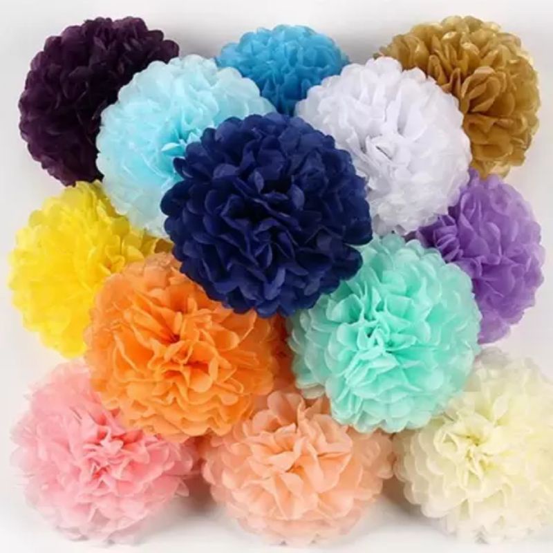 

Tissue Pompom 20 cm / Kertas pompom 20 cm