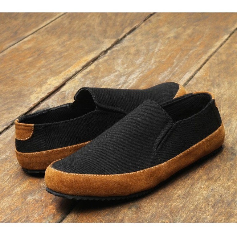 Tone 0.1 Black | Sepatu Canvas Vintage Klasik Casual Pria Boat Ori Original Footwear | FORIND x Reyl