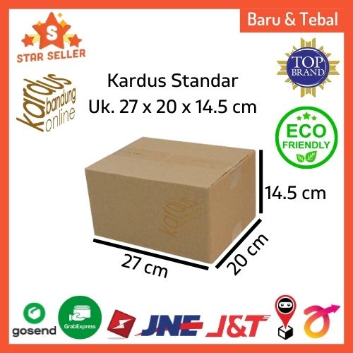 

Kardus Box Karton Kotak Dus Packing Sembako Parcel Polos Uk. 27x20x14.5 BFlute Tebal 3 mm