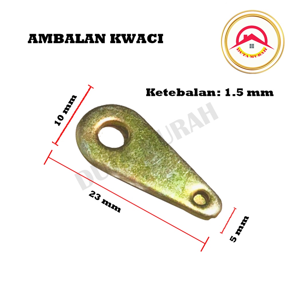 Ambalan Kwaci Besi untuk Jam Dinding / Braket Klip (Plastik/Besi) Kuaci Jepit Kaca Kwaci, Harga 1pcs