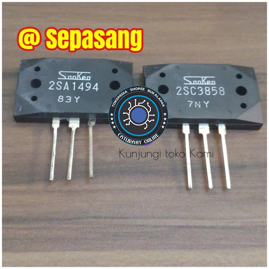 Transistor 1494 3858 Sanken 2SA1494 2sc3858