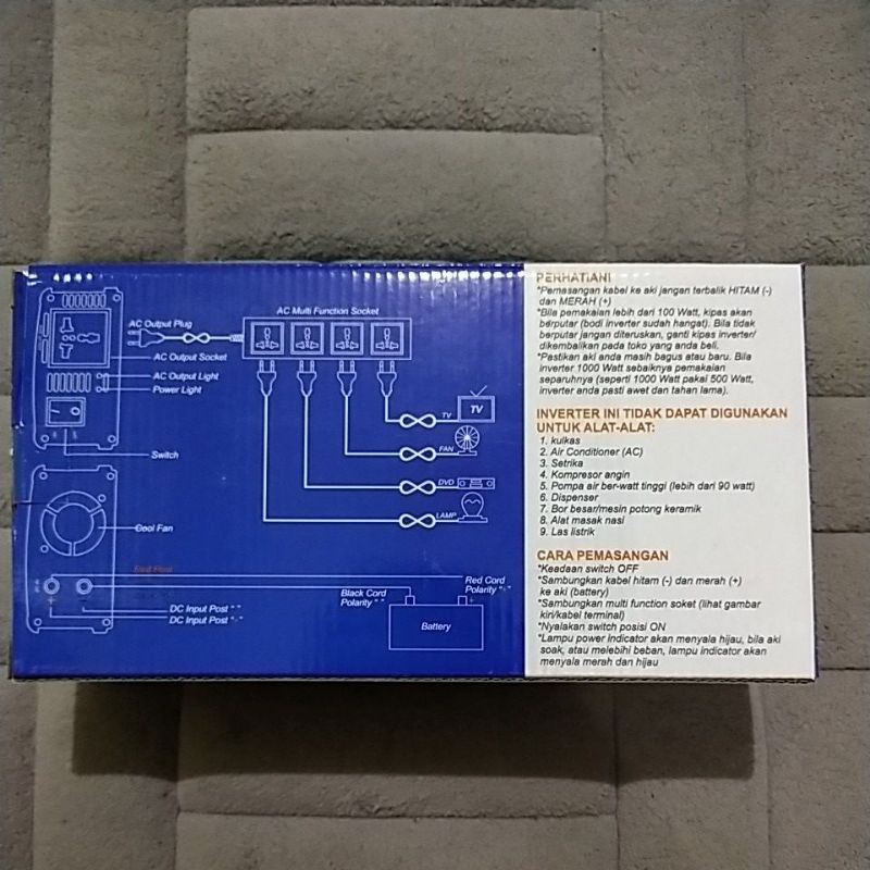 INVERTER 1200W DC 12V TO AC 220V